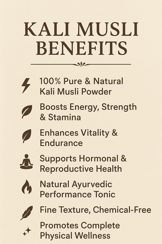 Kali Musli Powder -- Pure and Natural