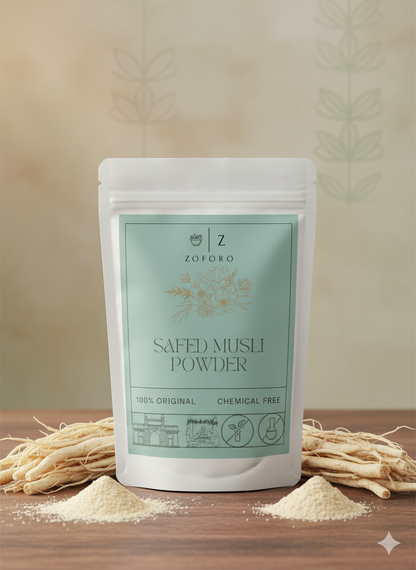 Safed Musli Powder -- Pure and Natural